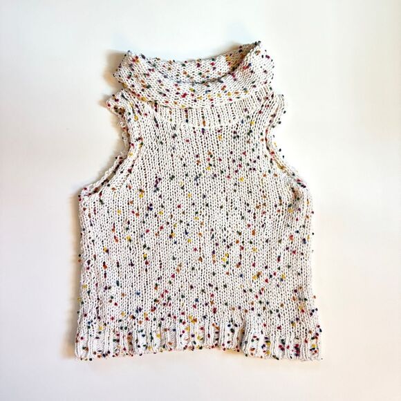 The Impeccable Pig Cowl Neck Sleeveless Sweater size Large - Picture 1 of 3